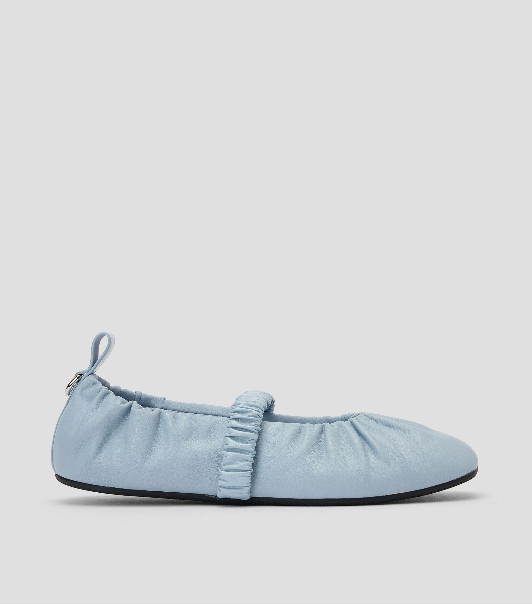 Flats en cuero liso Mujer